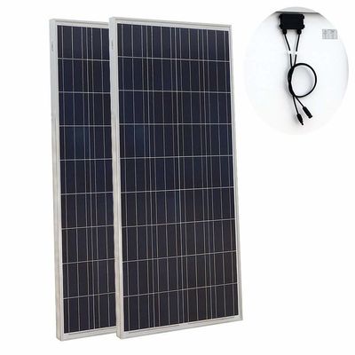 Harga yang bagus Sesuaikan Tegangan DC24V 48V Poly Solar Panel 200W 300 400 Watt Panel Surya on line