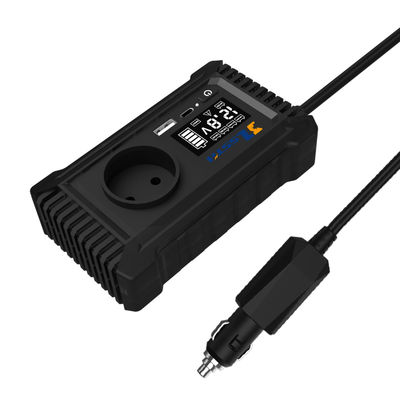 Harga yang bagus 150W Pure Sine Wave DC 12V to 110V 220V AC Car Charger Converter Adapter Dual USB Off Grid 200W Car Power Inverter on line