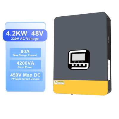 Harga yang bagus Inverter Surya Hibrida 4.2kW 24V dengan Pengontrol Pengisian MPPT on line