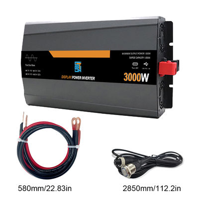 Harga yang bagus 3KW Inverter Daya Gelombang Sinus Murni 12V/24V sampai 220V 6000W Puncak on line