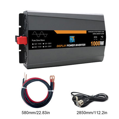 Harga yang bagus Inverter Surya Gelombang Sinus Murni 1000W 12V/24V Keluaran 110V/120V on line