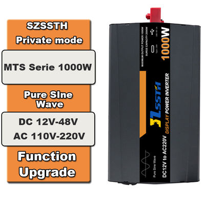 1000w 1kw Pure Sinus Wave Inverter DC 12V 24V AC 110V 220V 230V Dengan USB2.4A Tipe C