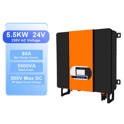 5500W 48V 5.5KW 230VAC Solar Hybrid Inverter Dengan Fungsi Pemantauan WIFI