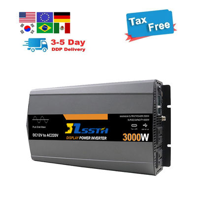 Pure Sinus Wave Off Grid Power Inverter Dc 12V 24V Ke Ac 220V 230V 3000W Disesuaikan