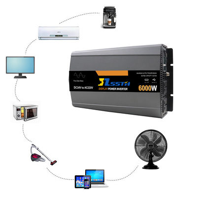 5000W 6000W Inverter Tenaga Gelombang Sinus Murni Dc 12V 24V 48V Ke AC 110V 220V 230V