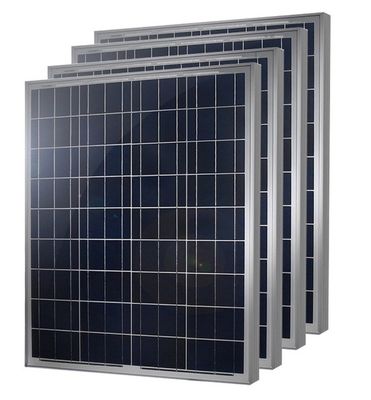 100w 200w Poly Cell Aluminium Glass Panel Surya Off The Grid Pada Grid Panel Surya