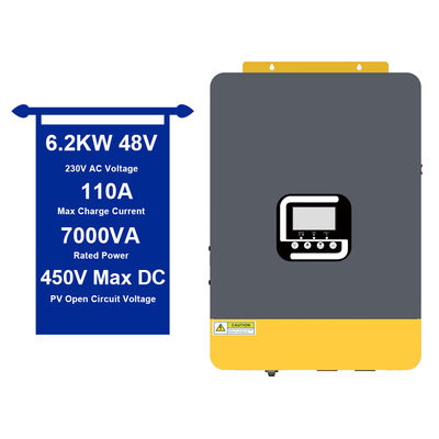 6200W 48VDC Inverter Surya Rumah Dengan Perlindungan Overload Output Sinus Wave Murni