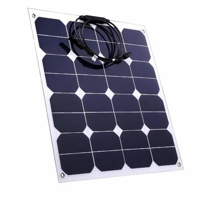 50W ETFE Panel Surya Fleksibel Untuk 12V Mono Waterproof Solar Energy System