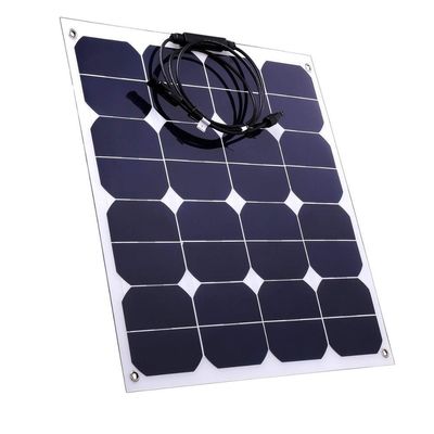 Harga yang bagus Fleksibel 18v 50w panel surya melengkung lunak film tipis panel surya C60 sel on line