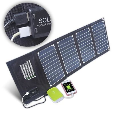 Harga yang bagus Dual USB Charger 20W Tas Panel Surya Lipat Lipat Panel Surya Ringan on line