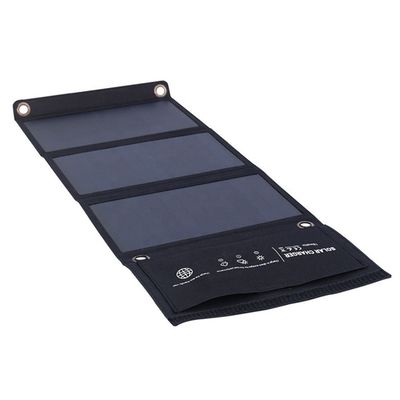 Portable 21W Foldable Solar Panel Charger Untuk Ponsel DC USB Output 670*270*20mm