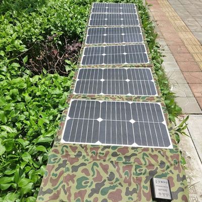 Panel Surya Lipat Portable 120w 100w Panel Surya Lipat Untuk Hiking Luar Ruang