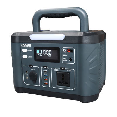 Stasiun Tenaga Portable Pure Sine Wave 799.2wh / 1000 Watt Solar Generator OEM