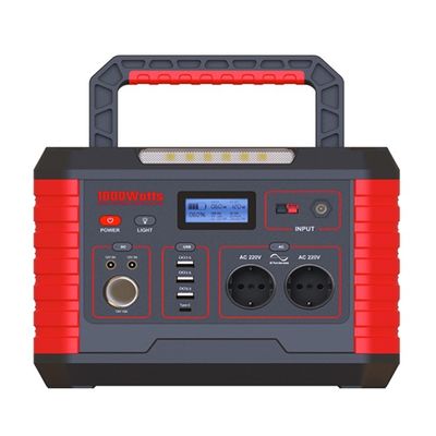 OEM 1000 Watt Portable Power Station TYPE-C Output QC3.0 18W Untuk pengisian cepat