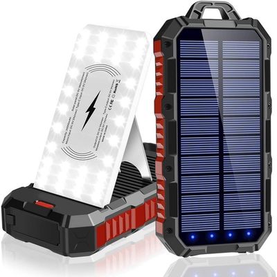 Sistem Surya Power Bank Panel Surya Pengisi daya telepon 5000mAh 100000mAh Bahan ABS