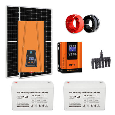 Sistem Tenaga Surya 1KW yang Disesuaikan Sistem Tenaga Surya Off Grid Untuk Rumah 50Hz/60Hz