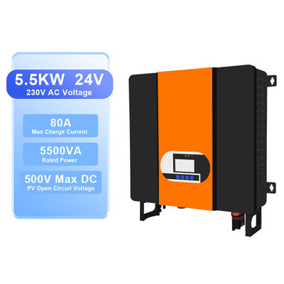 MPPT Solar Controller 48V DC ke 110V 220V 230V Pure Sine Wave Solar Hybrid Inverter untuk Konversi Daya