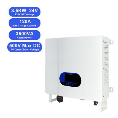 Harga yang bagus MPPT Solar Controller 3KW 24V hingga 110V 220V 230V All in One Hybrid Inverter untuk baterai asam timbal on line