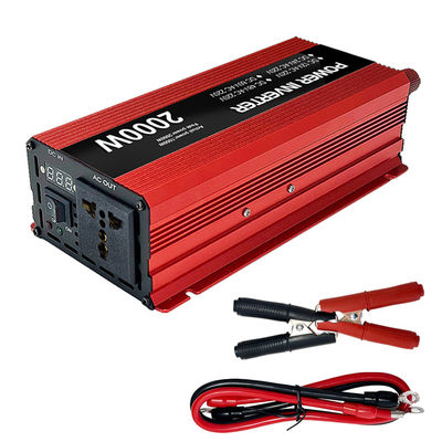 2000W Puncak DC ke Inverter AC 12V 24V 48V 60V Off Grid Power Inverter Output Current Load