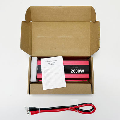 28.9CM*11.1CM*5.88CM 2600W Puncak 12V 24V 48V 60V DC ke AC Off Grid Power Inverter untuk SDK Network Performance Lama