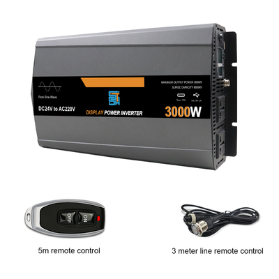 Harga yang bagus 3KW Inverter Daya Gelombang Sinus Murni 12V/24V/48V hingga 110V/220V 3000W on line