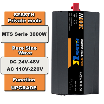 3 kW Pure Sinus Wave Off-Grid Solar Inverter (12 / 24 / 48 V sampai 110 / 220 / 230 / 240 V)