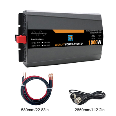 Inverter Surya Gelombang Sinus Murni 1000W 12V/24V Keluaran 110V/120V